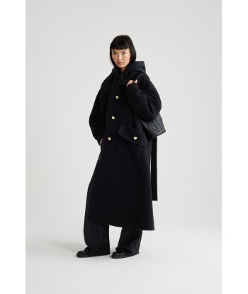 Manteau oversize en laine et cachemire ou a consommer sur place