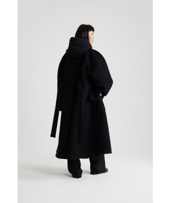 Manteau oversize en laine et cachemire ou a consommer sur place