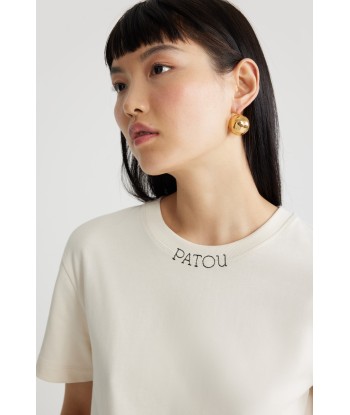 T-shirt Patou brodé en coton bio de pas cher