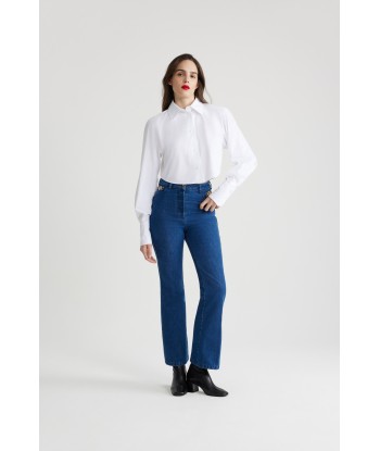 Pantalon évasé en denim bio du meilleur 