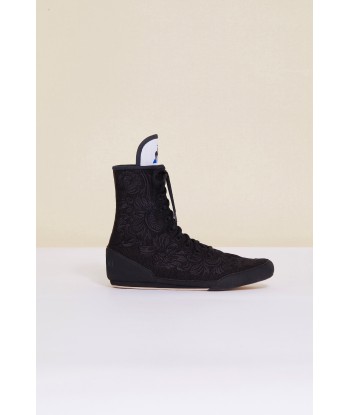 Bestickte High-Top-Sneaker - Schwarz JUSQU'A -70%! 