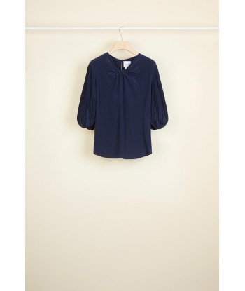 Cut Bow Top - Navy votre