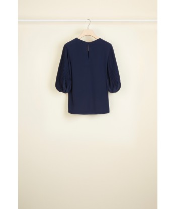 Cut Bow Top - Navy votre