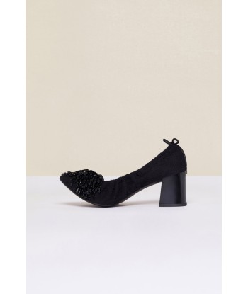 Perlenverzierte Tweed-Pumps votre