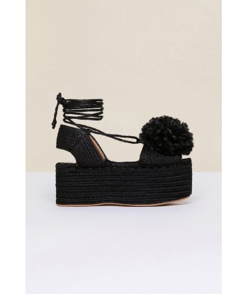 Plateau-Espadrilles mit Pompon le concept de la Pate a emporter 