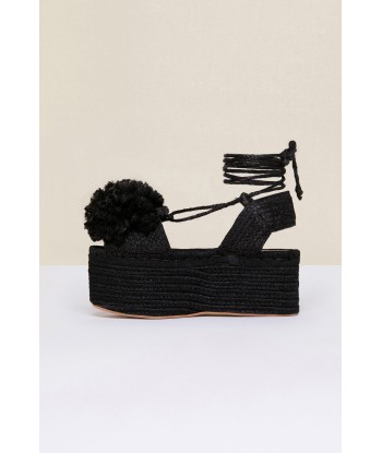 Plateau-Espadrilles mit Pompon le concept de la Pate a emporter 