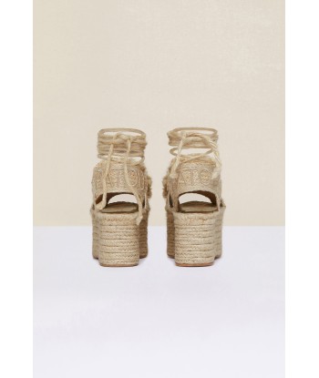 Plateau-Espadrilles mit Pompon les ctes