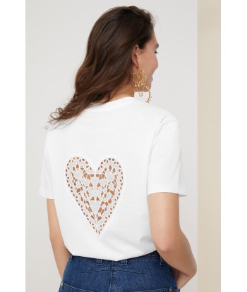 T-Shirt aus Bio-Baumwolle mit herzförmigem Cut-Out JUSQU'A -70%! 