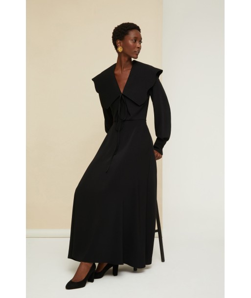 Maxikleid mit Oversize-Kragen acheter en ligne