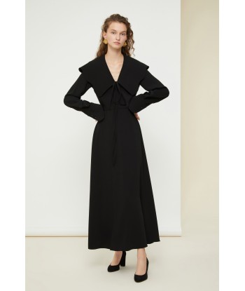 Maxikleid mit Oversize-Kragen acheter en ligne