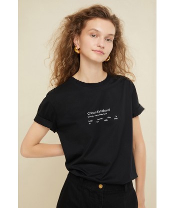 Cœur-d'artichaut-T-Shirt aus Bio-Baumwolle la colonne vertébrale