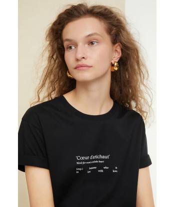 Cœur-d'artichaut-T-Shirt aus Bio-Baumwolle la colonne vertébrale